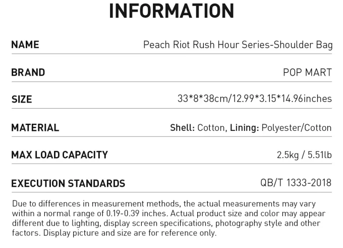 Peach Riot Rush Hour Series – Schultertasche