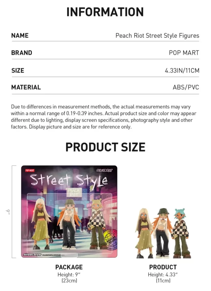 Peach Riot Street Style Figuren