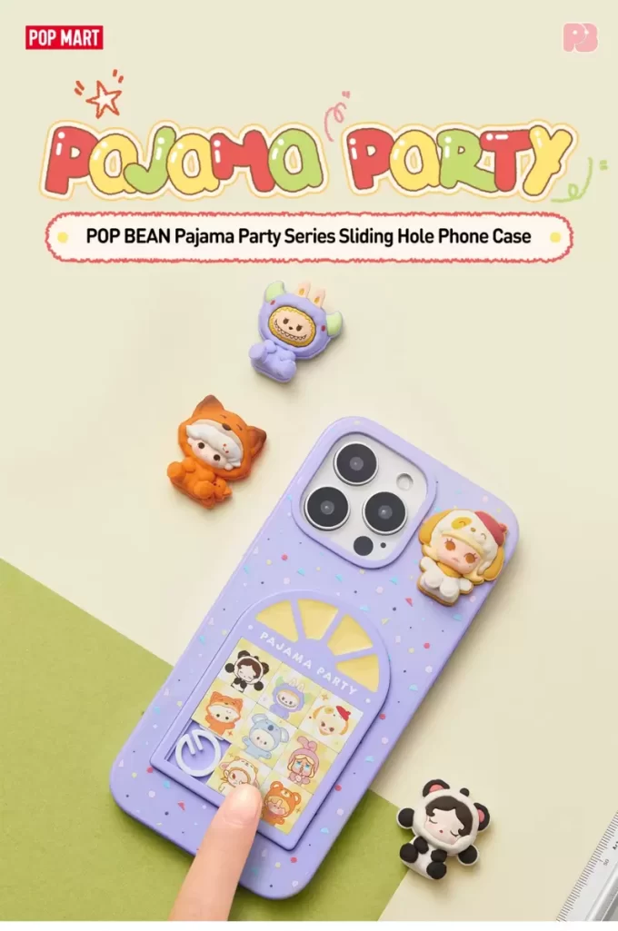 POP BEAN Pyjama Party Handyhülle mit Schiebeloch