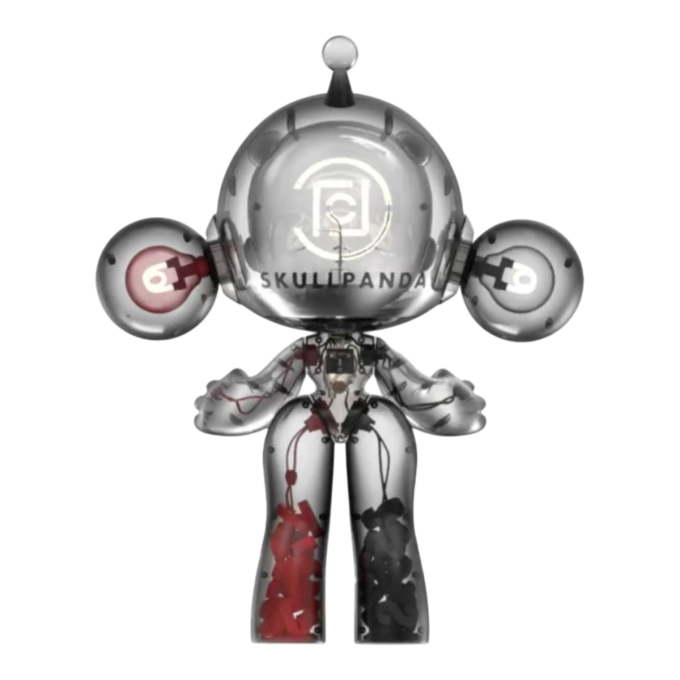 Pop Mart x Clot Skullpanda Mega Invincible Love Figur 1000 %