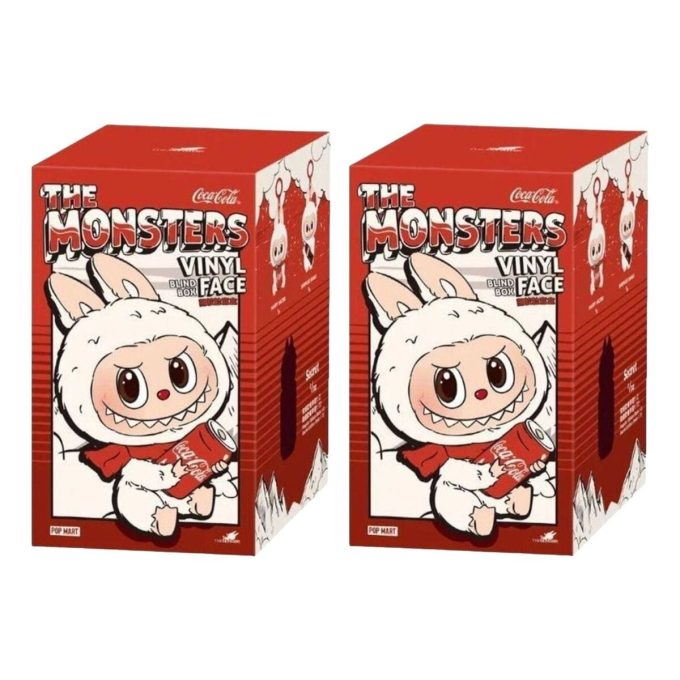 Pop Mart x Coca Cola „The Monsters Labubu“, versiegelte Kiste (2 Blindboxen)