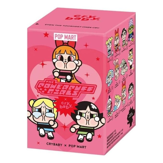 Pop Mart x Powerpuff Girls CryBaby Vinylfiguren, versiegelte Hülle (1 Blindbox)