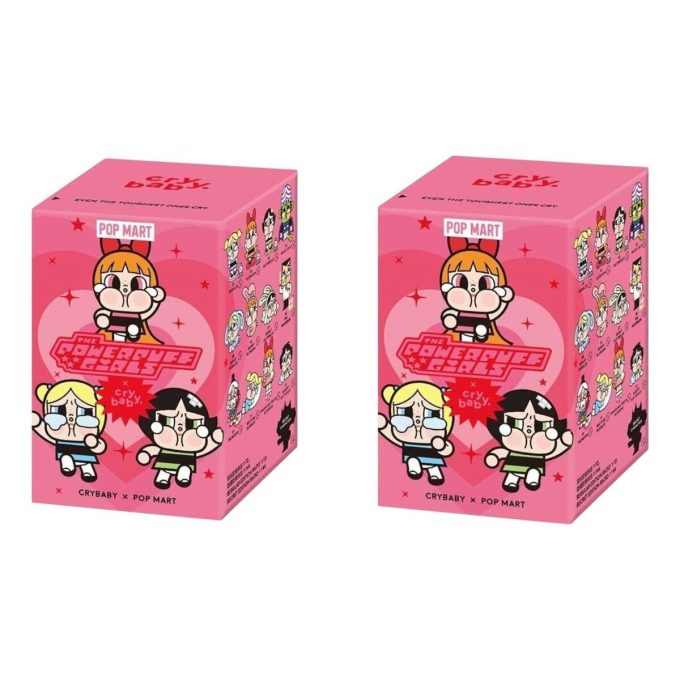 Pop Mart x Powerpuff Girls CryBaby Vinylfiguren, versiegelte Hülle (2 Blindboxen)