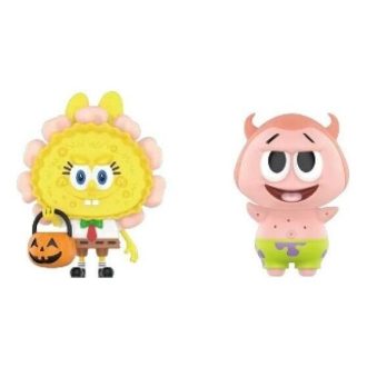 Pop Mart x Spongebob The Monsters Labubu „Jack O Lantern und Patrick Star x YAYA“