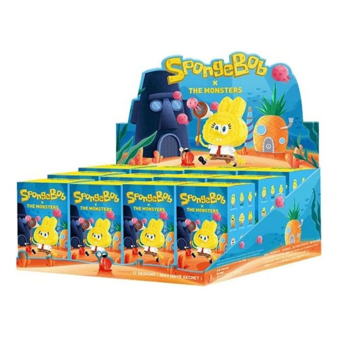 Pop Mart x Spongebob The Monsters Labubu, versiegelte Kiste (12 Blindboxen)