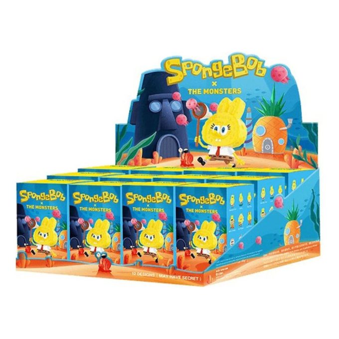 Pop Mart x Spongebob The Monsters Labubu, versiegelte Kiste (12 Blindboxen)