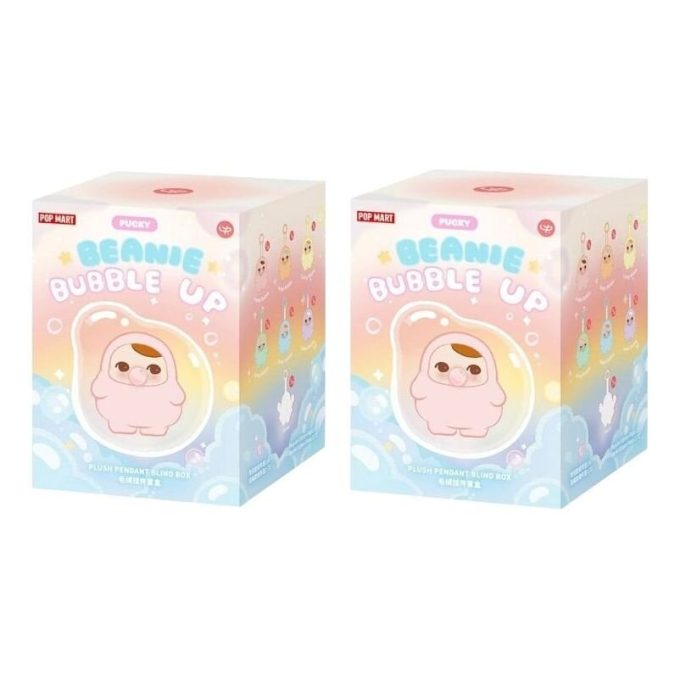 Pucky Beanie Bubble Up Plüschanhänger, versiegelte Hüllen (2 Blindboxen)