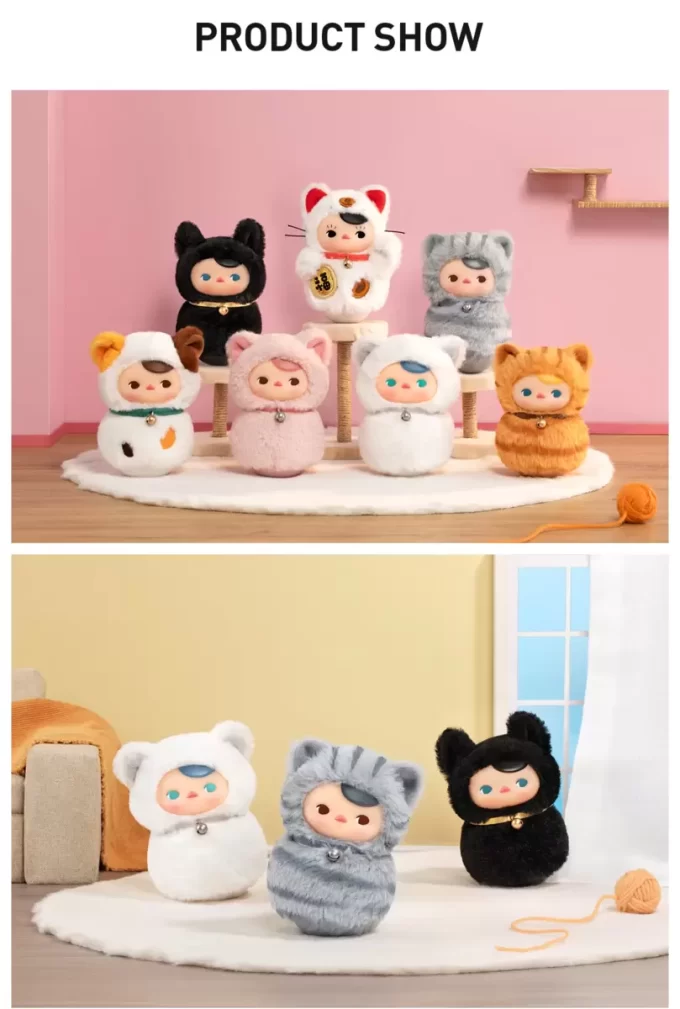 PUCKY Roly-Poly Kitty Serie – Vinyl Plüsch Blind Box