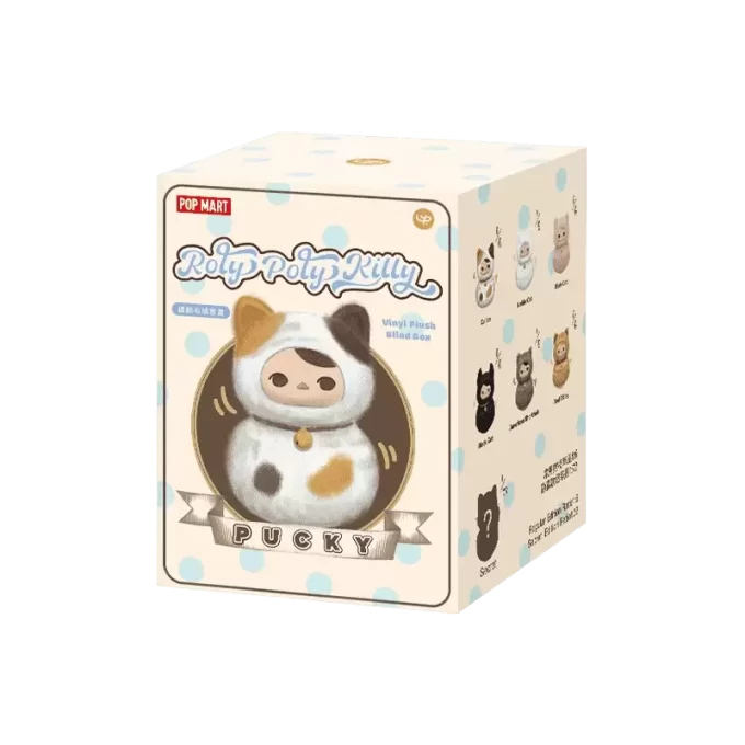 PUCKY Roly-Poly Kitty Serie – Vinyl Plüsch Blind Box