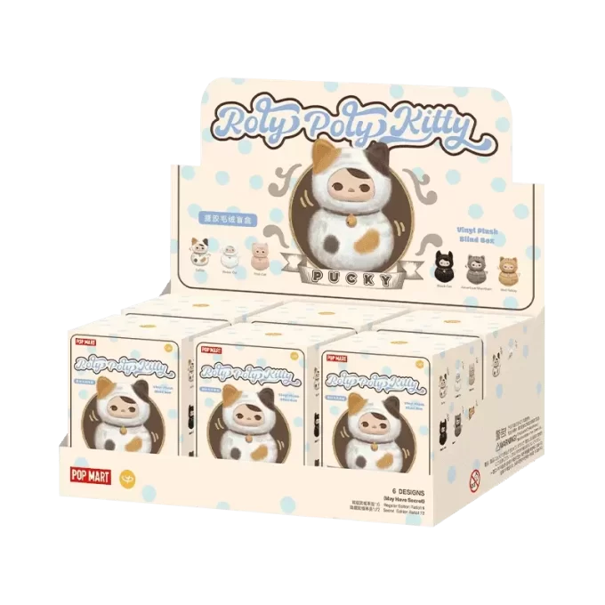 PUCKY Roly-Poly Kitty Serie – Vinyl Plüsch Blind Box