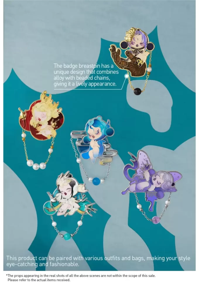SKULLPANDA Die Mirage Series Brustnadel