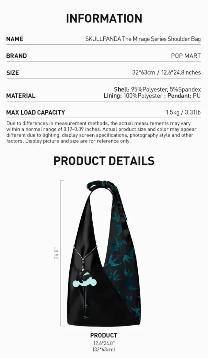 SKULLPANDA Schultertasche der Mirage-Serie