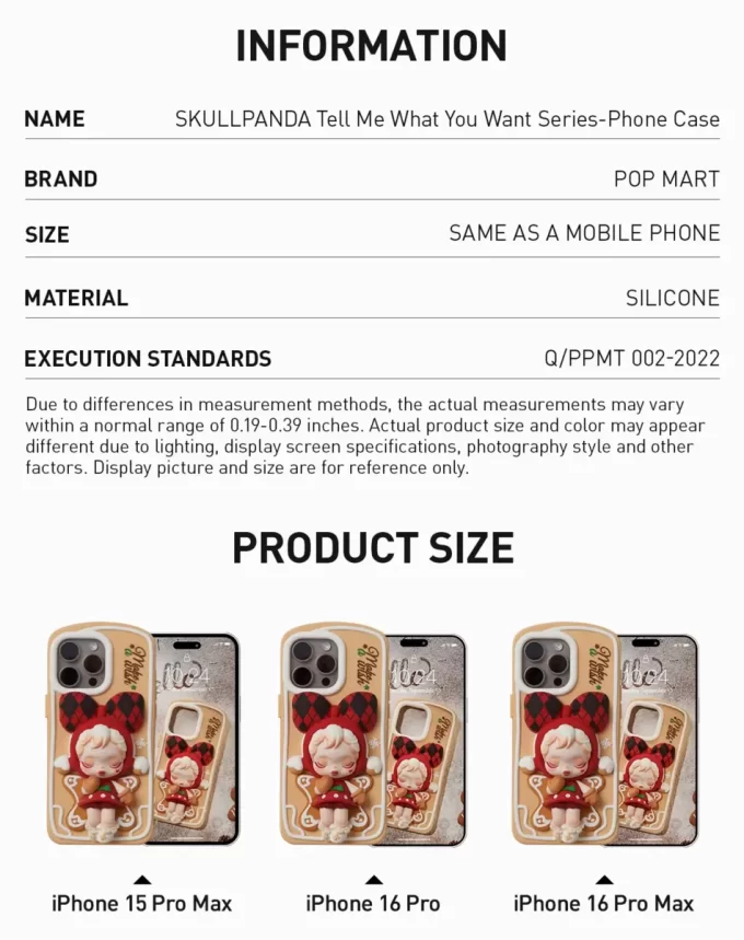 SKULLPANDA Tell Me What You Want Series-Handyhülle