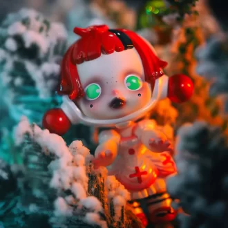 SKULLPANDA Weiße Dienstmädchen-Figur