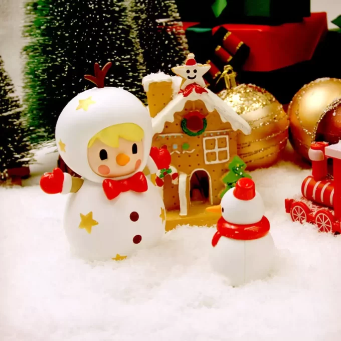 Sweet Bean Schneemann Figur