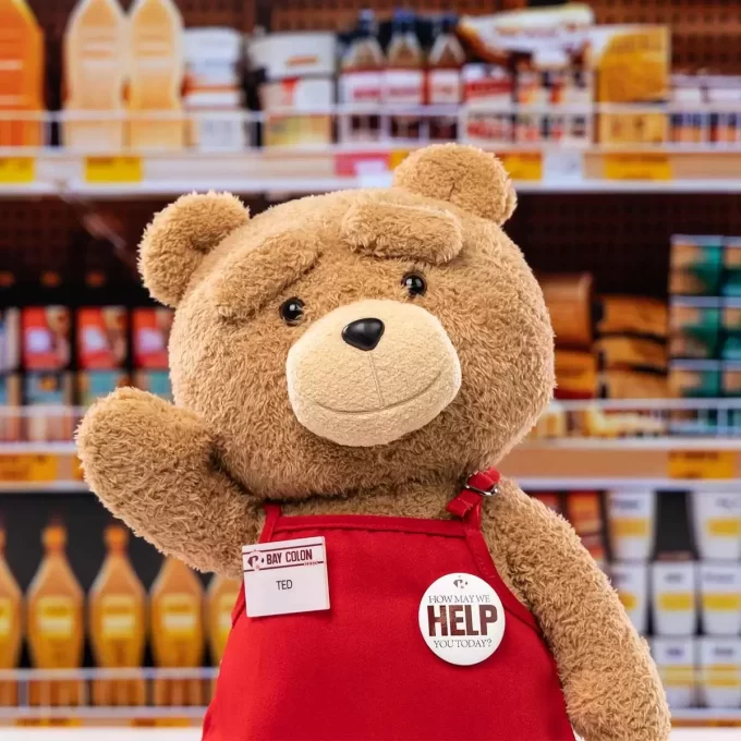 Ted2-ted Action-Plüschfigur