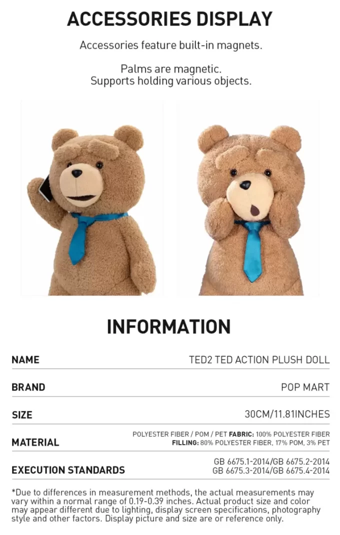Ted2-ted Action-Plüschfigur
