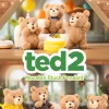 Ted2 Teddybär Action Plüsch Anhänger