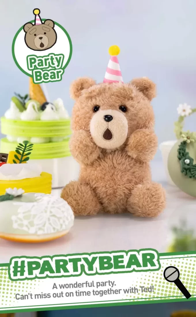 Ted2 Teddybär Action Plüsch Anhänger