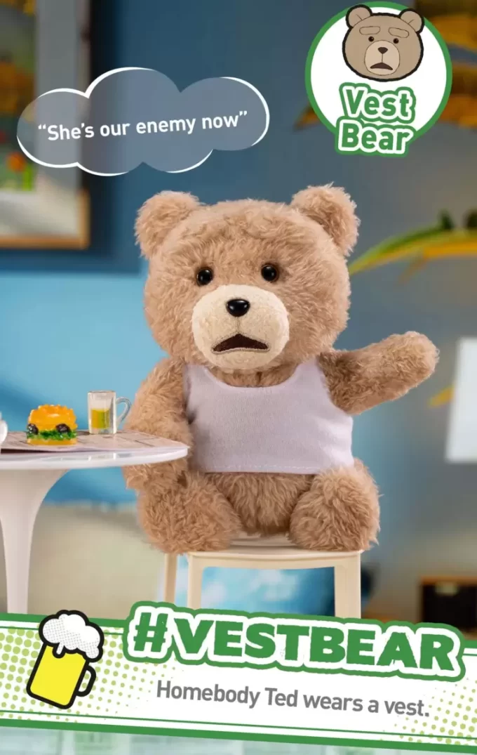 Ted2 Teddybär Action Plüsch Anhänger