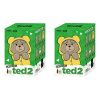 Ted2 Teddybär Action Plüschanhänger, versiegelte Hülle (2 Blindboxen)