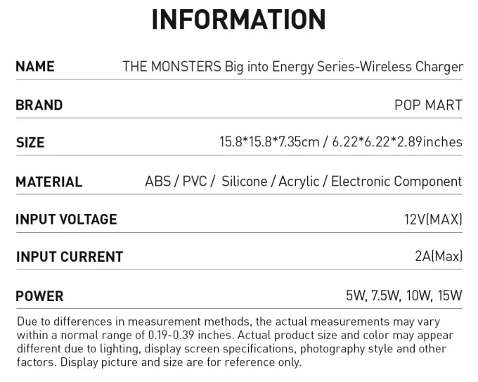 THE MONSTERS Big Into Energy Series – Kabelloses Ladegerät
