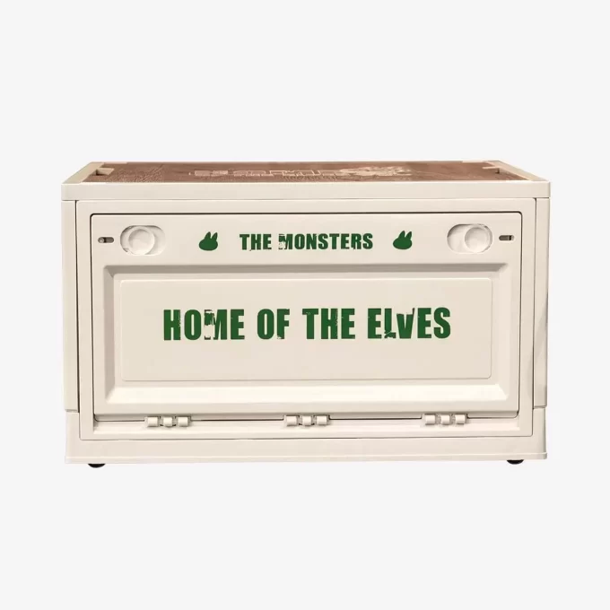 THE MONSTERS Home Of The Elves-Serie – Aufbewahrungsbox (Weiß & Grün & Blau)