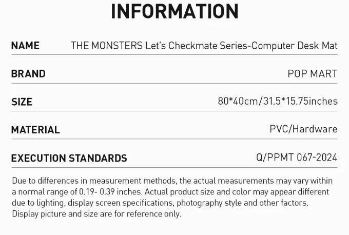 THE MONSTERS Let’s Checkmate Serie – Computer-Schreibtischmatte