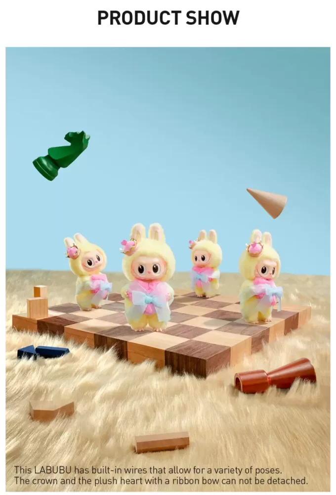 THE MONSTERS Let’s Checkmate Series – Vinyl-Plüsch-Hängekarte