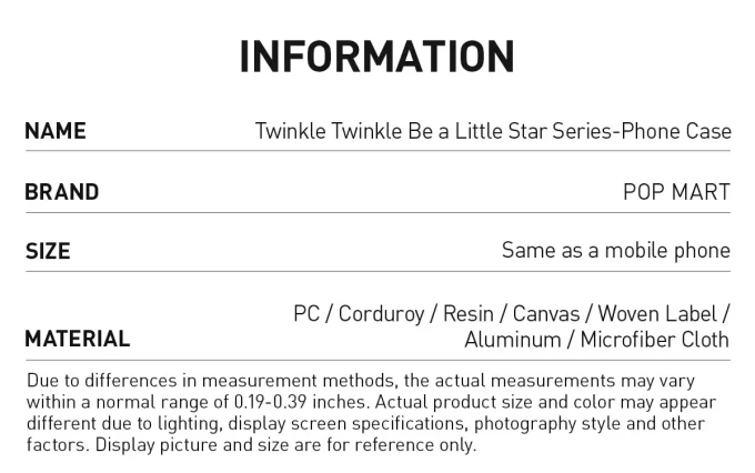Twinkle Twinkle Be A Little Star Serie – Handyhülle