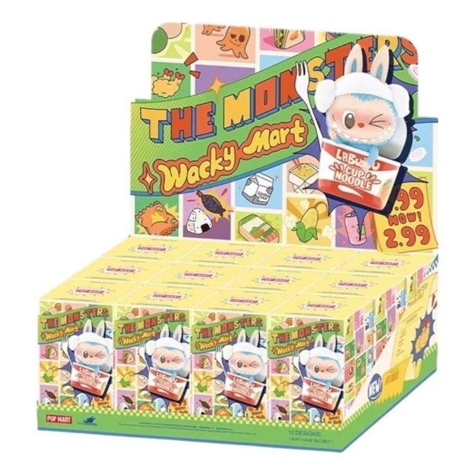 Versiegelte Hüllen für Labubu Wacky Mart-Figuren (12 Blindboxen)