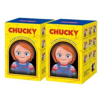Versiegelte Schachtel mit Figuren aus der Chucky-Franchise-Serie (2 Blindboxen)