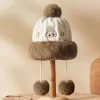Warme, flauschige Weihnachtsserie – LABUBU Plüschmütze