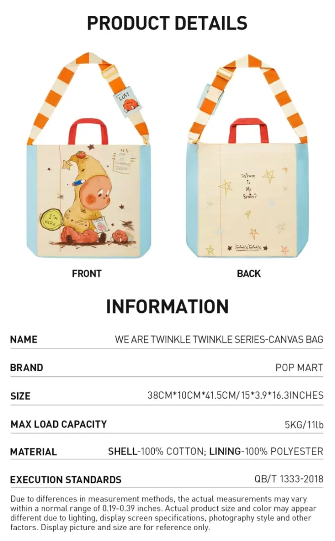 Wir sind Twinkle Twinkle Serie-Canvas Tasche