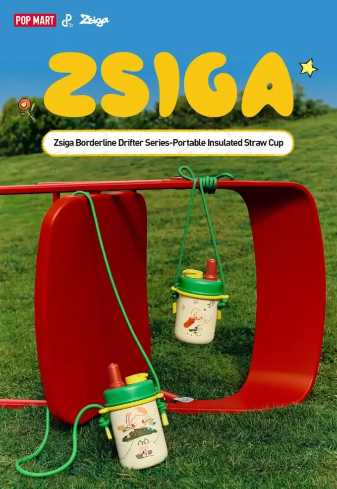 Zsiga Borderline Drifter Series – Tragbarer isolierter Strohhalmbecher
